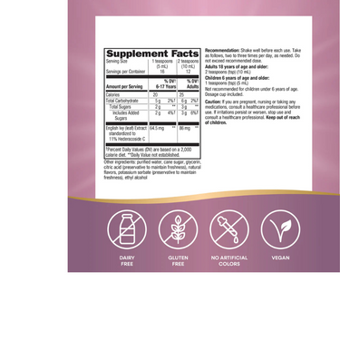 Bronchial Soothe Ivy Leaf Extract Syrup